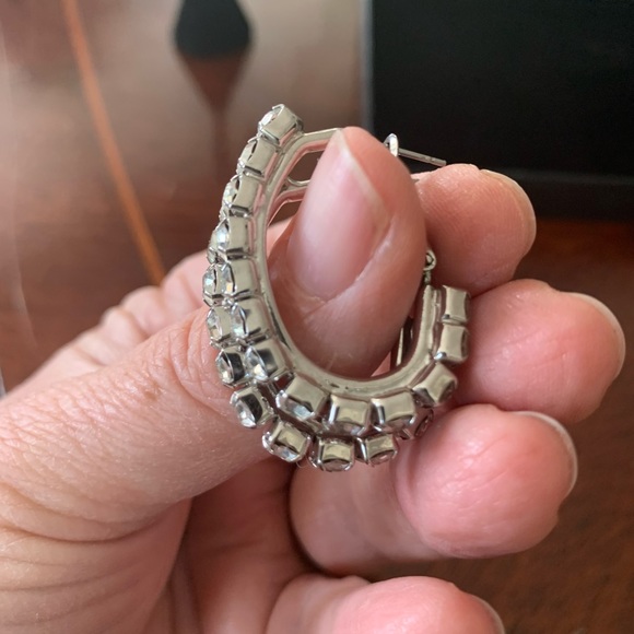 Vintage Rhinestone Earrings - Picture 6 of 11